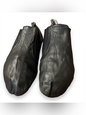 Bloch Black Soft Leather Split Sole Dance Shoes Slippers Size 9 Narrow